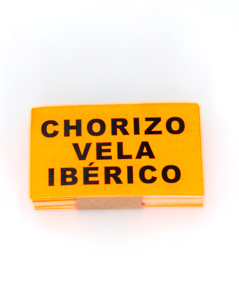 ETIQUETA-CHORIZO-VELA-IBERICO - Embalajes Saga