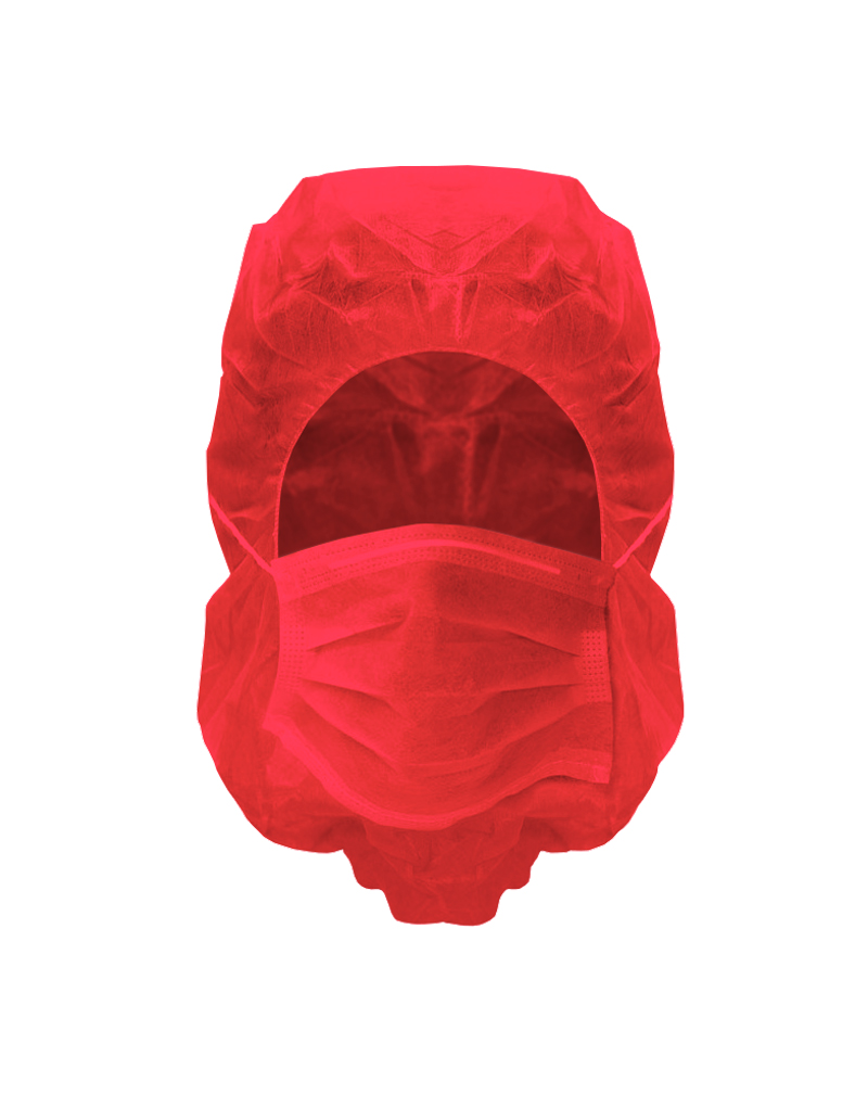 Gorro-TST-Integral-Mascarilla-Rojo - Embalajes Saga